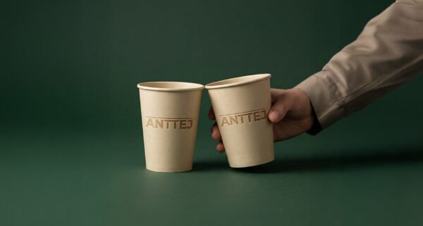 أكواب ورقية انتج 207 مل – مقاومة للتسرب وعازلة للحرارة